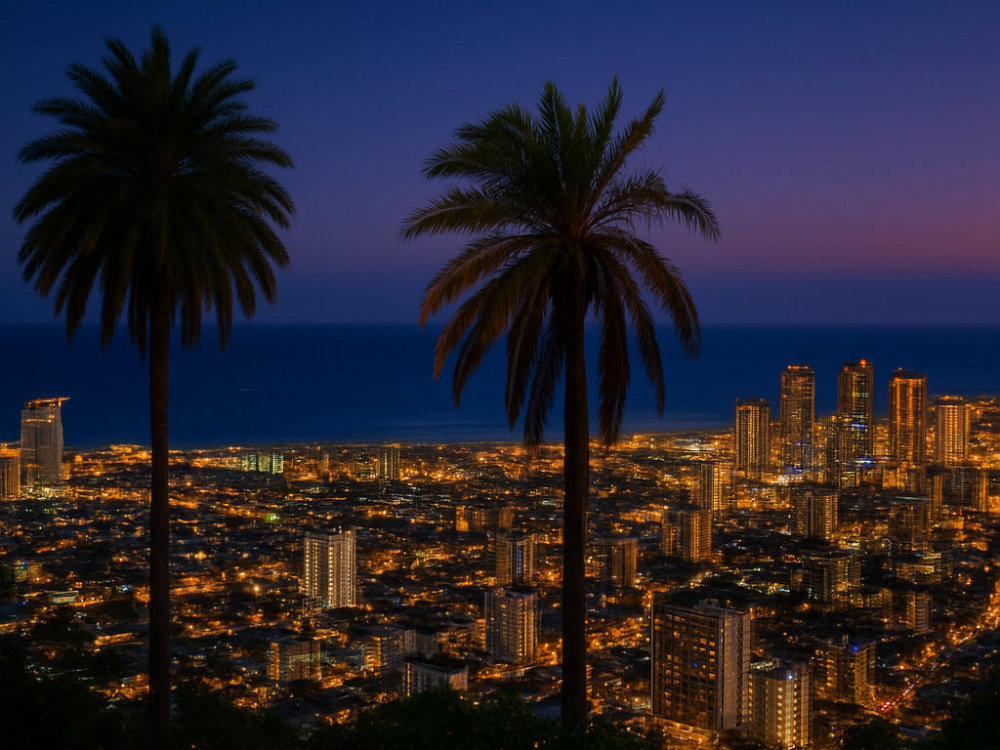 タンタラスの丘からの夜景 タンタラスの丘からの夜景